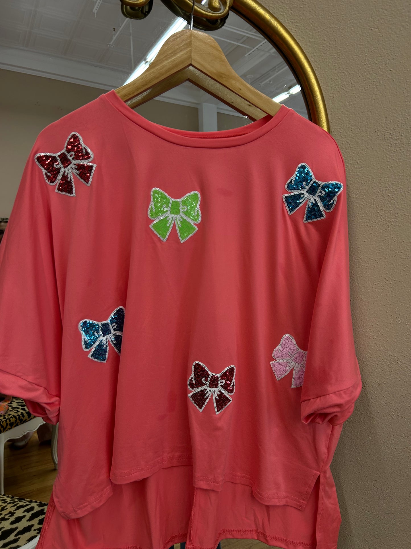 Bow Sequin Top