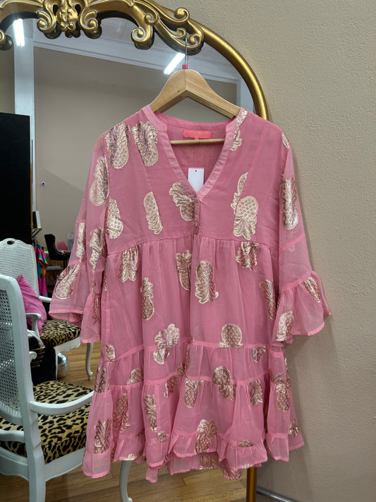 Rose Pineapple Dress